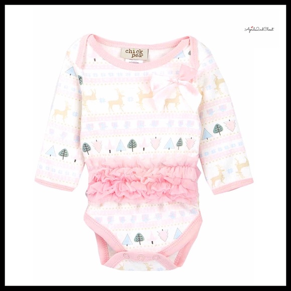Other - REINDEER HOLIDAY ONESIE CHRISTMAS BODYSUIT